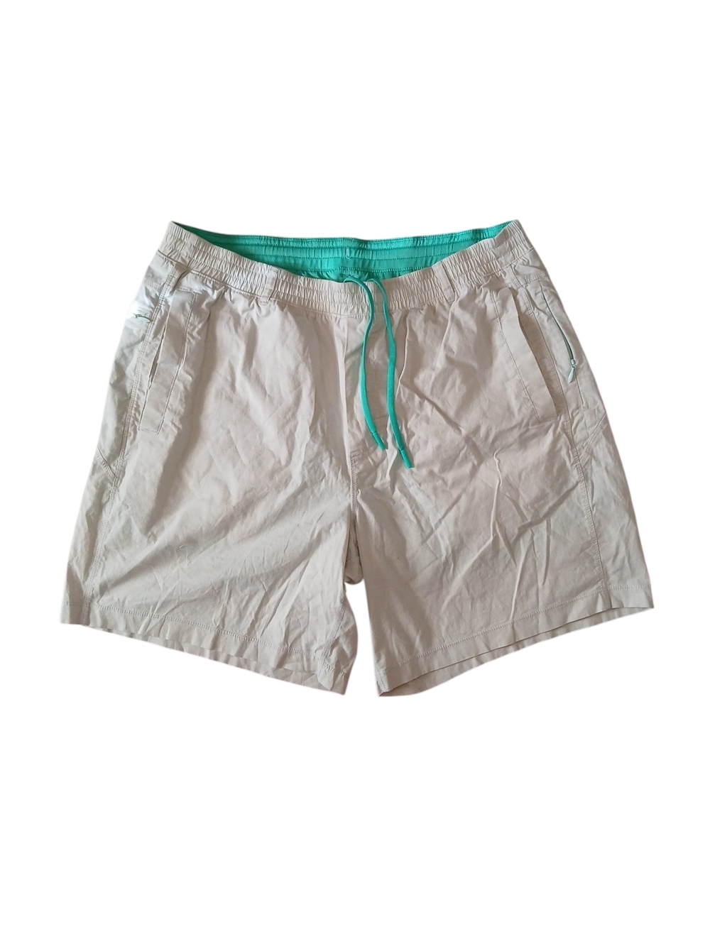 Birddogs Beige Performance Gym Teal Liner Boom XXL‎ Mens Shorts